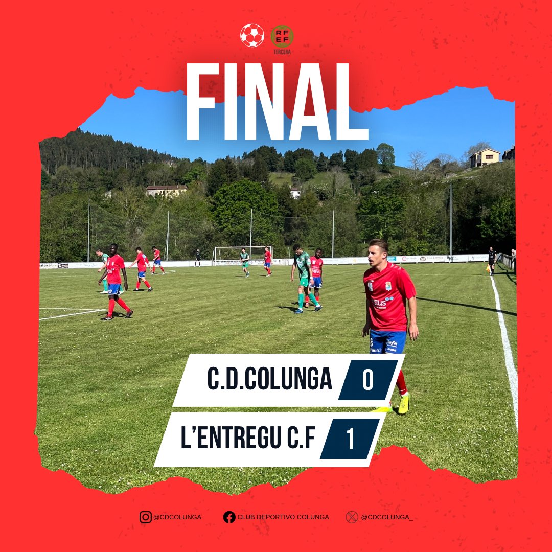 Final del partido en Santianes

C.D.Colunga 0 - 1 L’Entregu C.F

#avanticolunga🔴🔵⚽️
