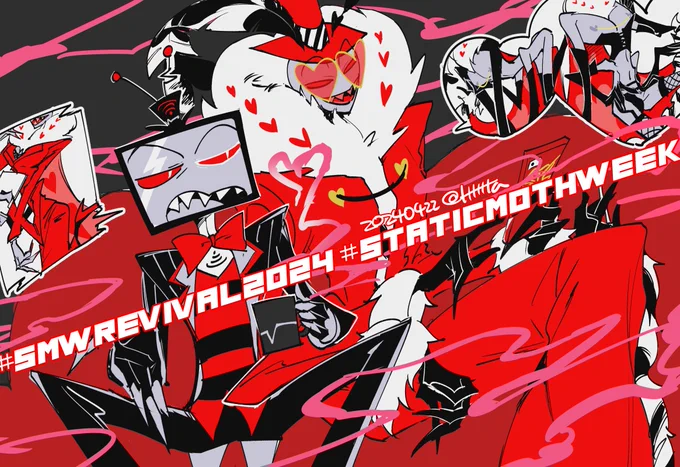 Week終わっちゃってるけど描きかけて力尽きてたDay4ぶんせっかくだから置いとくネ #StaticMoth #SMWRevival2024 #StaticMothWeek 
