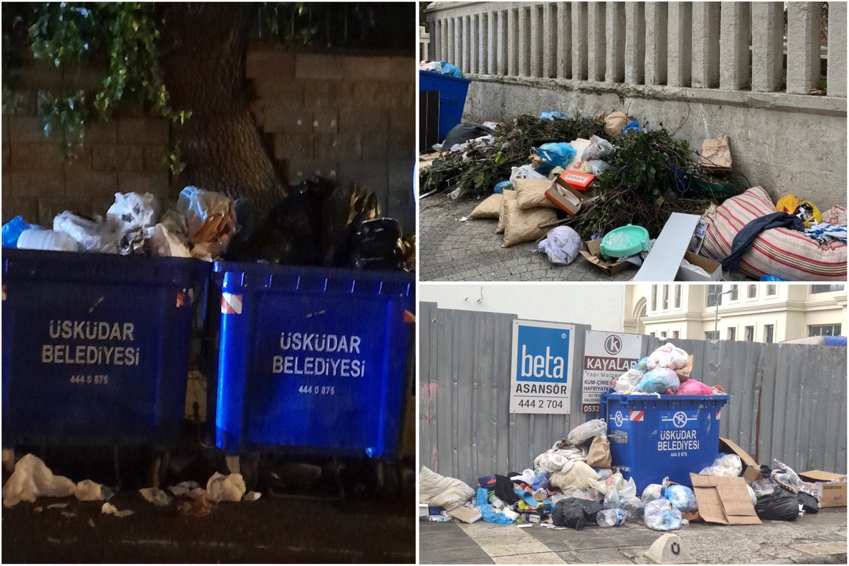 CHP’li Sinem Dedetaş Üsküdar Belediyesi’ni kazandıktan sonra Üsküdar çöp deryasına döndü