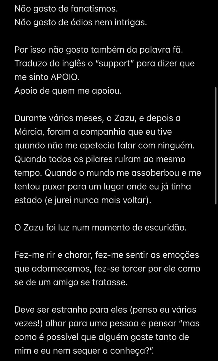 cat__a__ramos's tweet image. Eu volto à programação habitual (juro!) mas não, sem antes, dedicar este texto ao Zazu 🤍
Foi talvez o dia em que abracei mais gente de verdade. Gente genuína, gente bonita, gente empática.
Que grupo bonito se construiu aqui…
É um privilégio fazer parte ✨
#teamzaza
