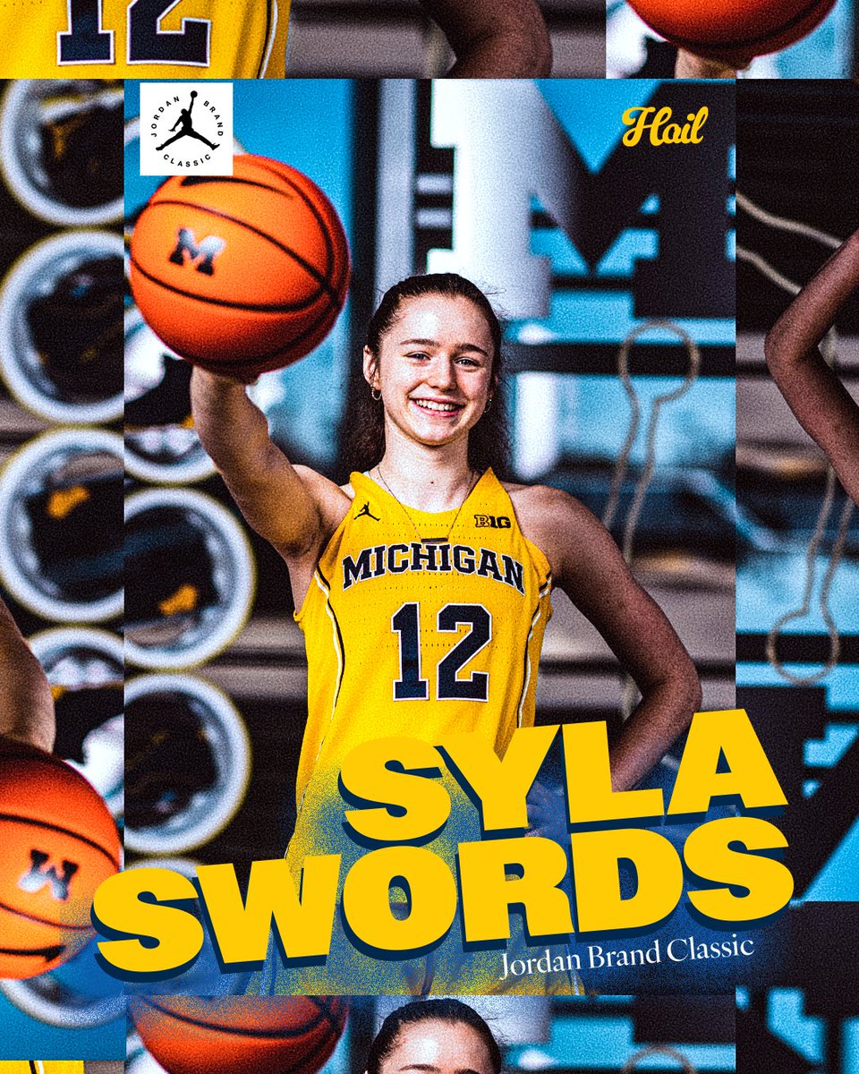 Best of luck to @OliviaOlson2024 and @SylaSwords as they play in today's Jordan Brand Classic at 4 p.m. You can catch it on the NBA app or the NBA YouTube Channel! #GoBlue