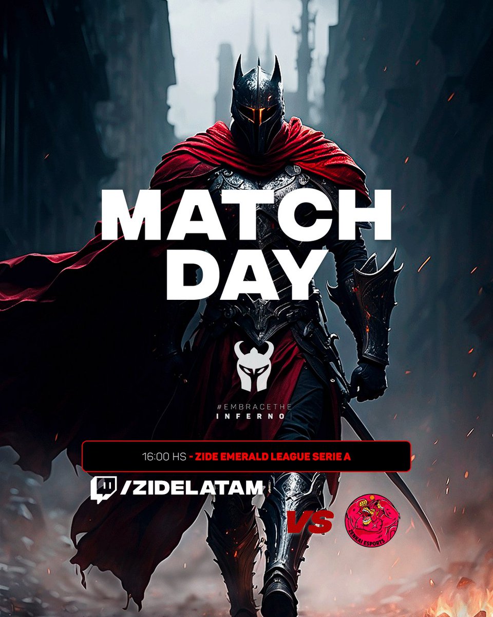 teamhellknights's tweet photo. Hoy nos jugamos las SEMIFINALES de la Emerald League #SerieA de @ZideLatam ๐ซก
โฐ 16:00hs
โ๏ธ BO5
๐ @ZenKai_Esports
๐บ https://t.co/lzbpiYp5LN
A dejar la vida ๐ช
#GoTHK #EmbraceTheInferno https://t.co/oIzTXdnyj9