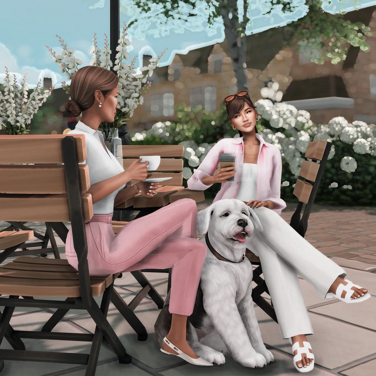 farfallasims's tweet photo. Day in the Life of Anastasia Brownstone &amp; Bowie 🌷

#TheSims4 #ShowUsYourSims https://t.co/qDOHdCFv8l