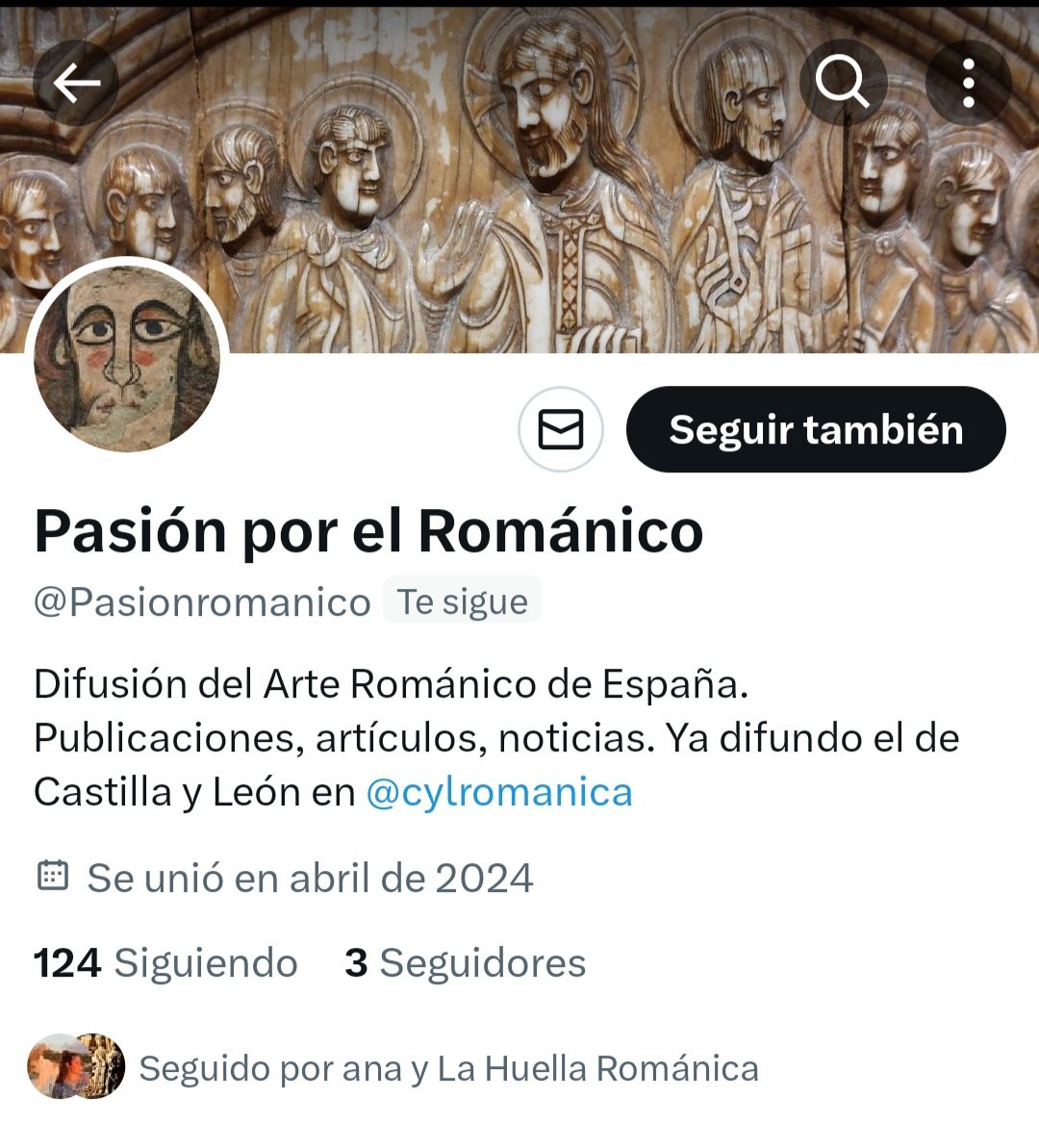 ¡Buenas tardes amigos! Empiezo nueva andadura en la difusión del arte románico. En este caso voy a intentar acercaros a todos los rincones románicos que atesora nuestro país 🙂. Seguidme en @Pasionromanico ¡Os espero en esta nueva aventura!