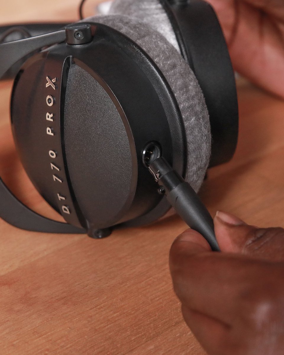 DT770 PRO X features a detachable cable and replaceable earpads for extended life. Get yours now: bit.ly/3SDpBAd