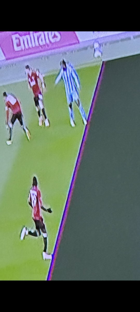 Perfect display of the corruption of VAR. Those lines make no sense. It even goes OVER the United players' boot. Coventry were absolutely and utterly robbed. WE were all robbed of the greatest FA Cup story ever told.