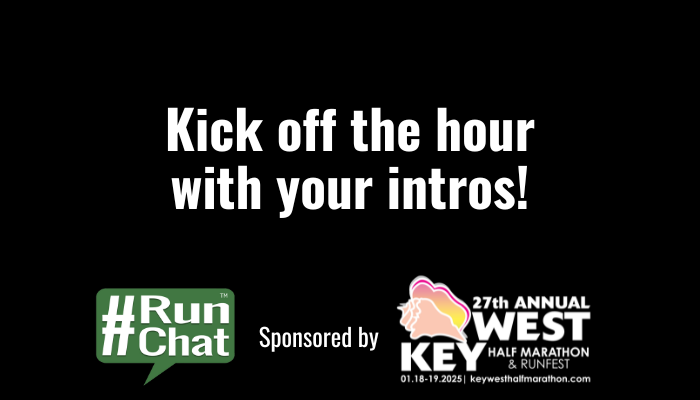 therunchat's tweet photo. Kick off the #RunChat hour with your intros! Name/location/craziest weather you've experienced in a race. https://t.co/njJyPqpIpJ