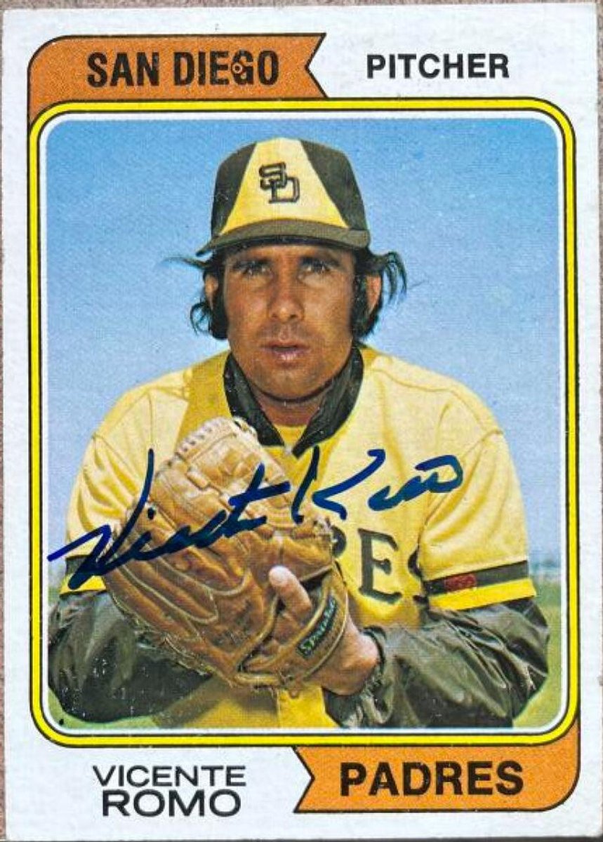 Vicente Romo, 1974 @Topps @Padres