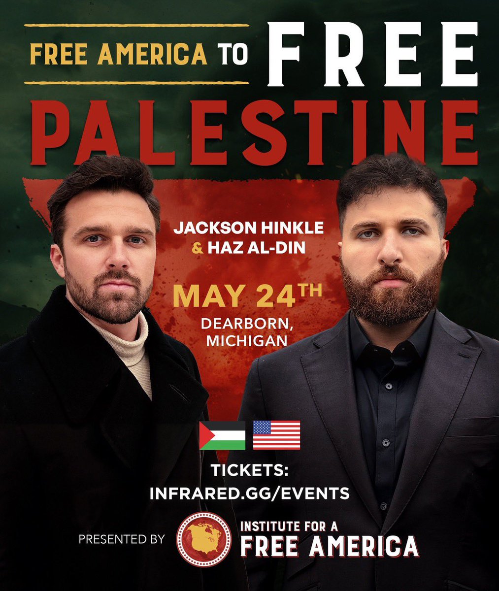 🚨🇺🇸🇵🇸 Our 'FREE PALESTINE' Dearborn, Michigan VIP TICKETS SOLD OUT. General admission tickets are STILL AVAILABLE, but are going quick. Get them through the link in my bio, going to be a great night!