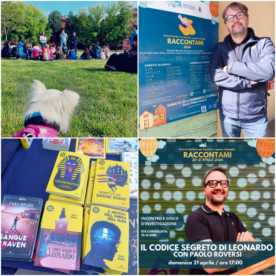 paoloroversi's tweet photo. Anche sophie ha assistito alla presentazione dei miei romanzi per ragazzi che ho tenuto oggi pomeriggio al festival #Raccontami di #MarcalloConCasone
#elementarericky #BattelloAVapore #RICKY https://t.co/sDS88Evycv