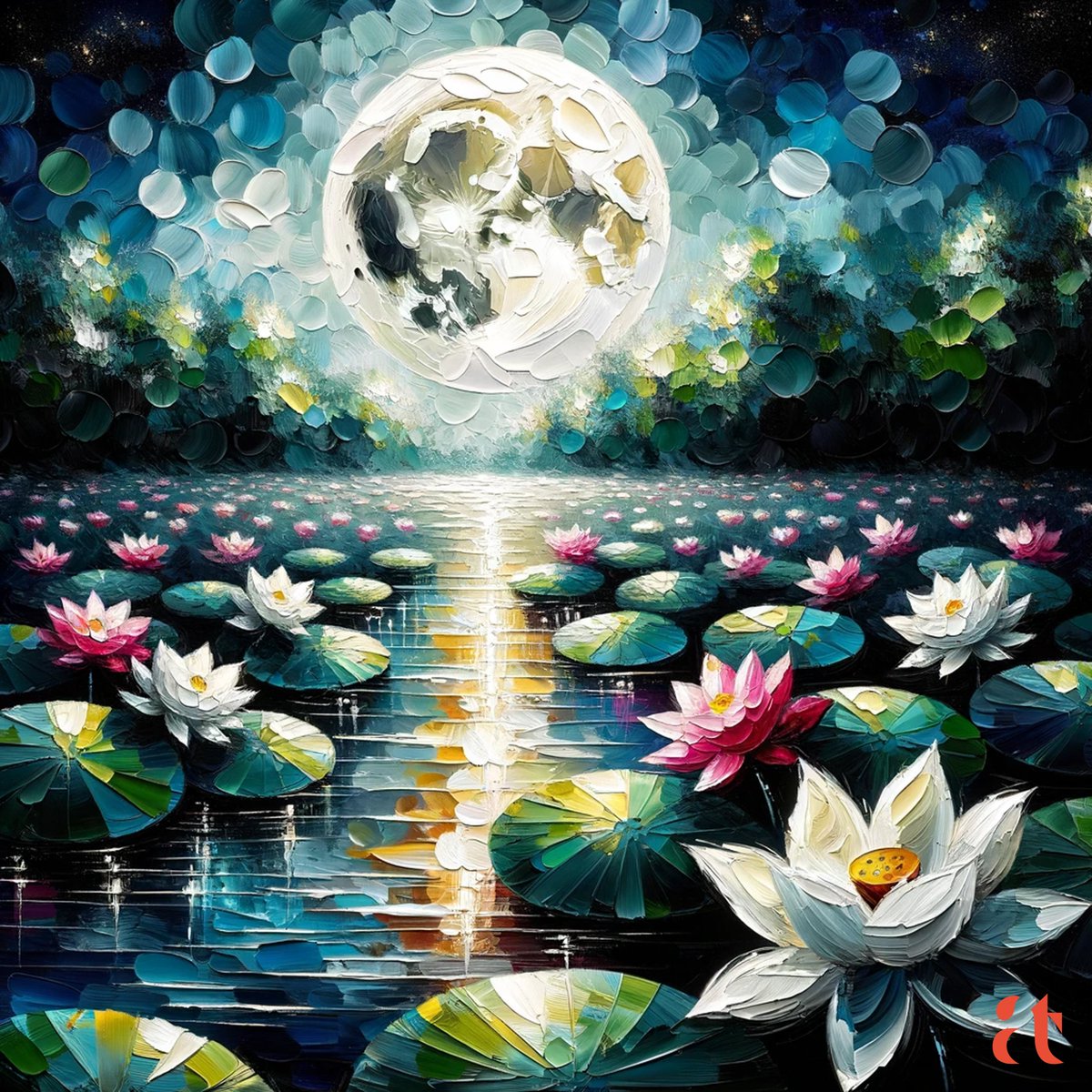 Lunar Lotus Serenade by Aravind Reddy Tarugu
#AravindReddyTaruguArt #Aravind #Reddy #Tarugu #AravindReddyTarugu #MoonlitLotusPond #NatureArt #LunarReflection #FloralArtistry #WhimsicalNature
#NightBlossoms #SereneLotus #MoonGlowArt #LotusElegance #PastelArt #HandPaint
