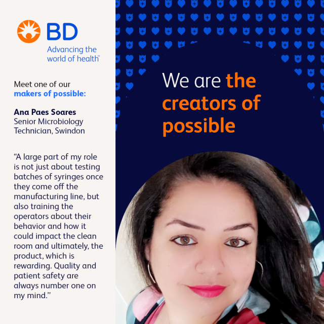 Scalpel2Boardrm's tweet image. Grateful to be surrounded by so many BD associates like Ana who keep quality and patient safety front of mind each day! #JoinBD #makersofpossible #BDemployee bit.ly/3Jr6ynk