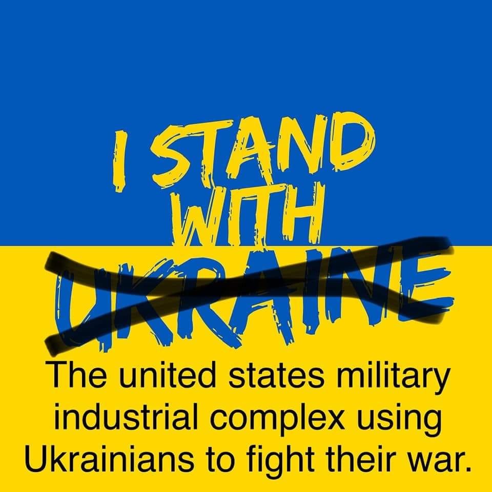 What they really mean when they have a Ukranian Flag in their profiles and their hands.....