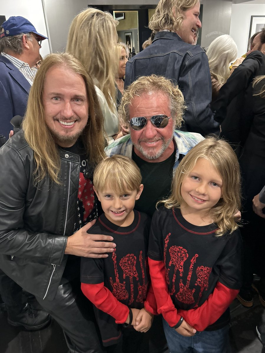 The great ”Red Rocker” Sammy Hagar! 🎸 My boys & I are big fans of him and his music because we watch his tv show ”Rock & Roll Road Trip” on AXS Tv in the studio all the time. What a great guy!
