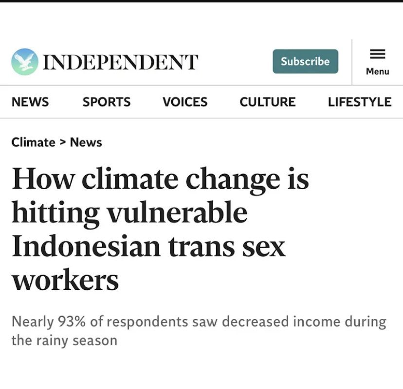 Climate change is now transphobic, homophobic, racist, and xenophobic.