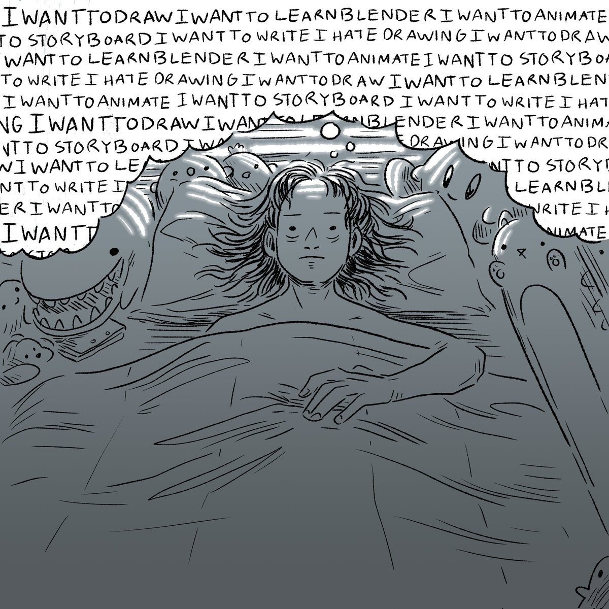 The sleepytime dilemma ~ :')
-
#artists #digitalartist #latenightthoughts #sketch #doodles #relatable ?