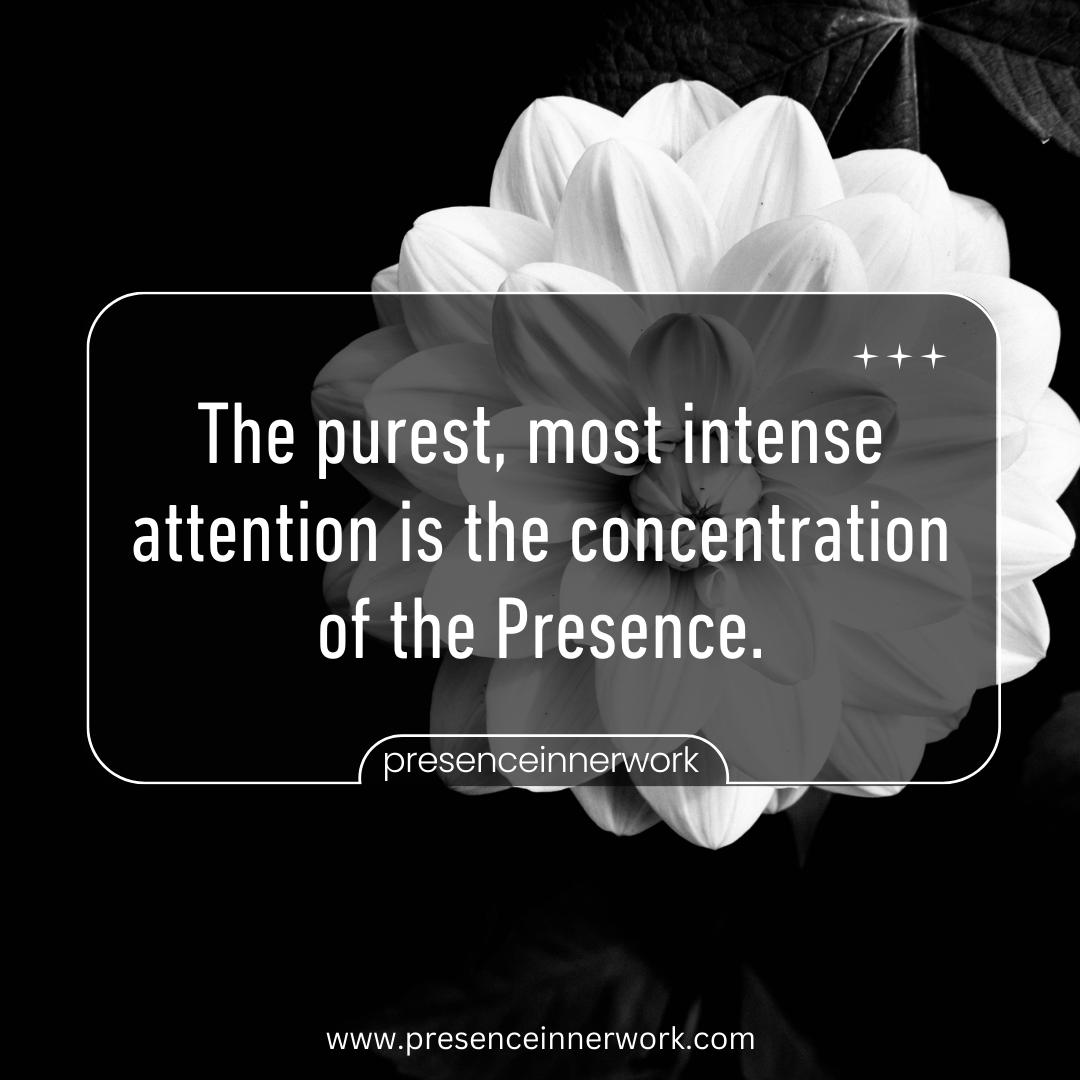 The purest, most intense attention is the concentration of the Presence.

#diegosimon #presenceinnerwork #innerwork #innergrowth
#inspirationalposts #inspirationalmessage #inspirationaldesign
#inspirationallaround #inspirationals #selflove #selfhelp #selfloveiskey #selflovequote