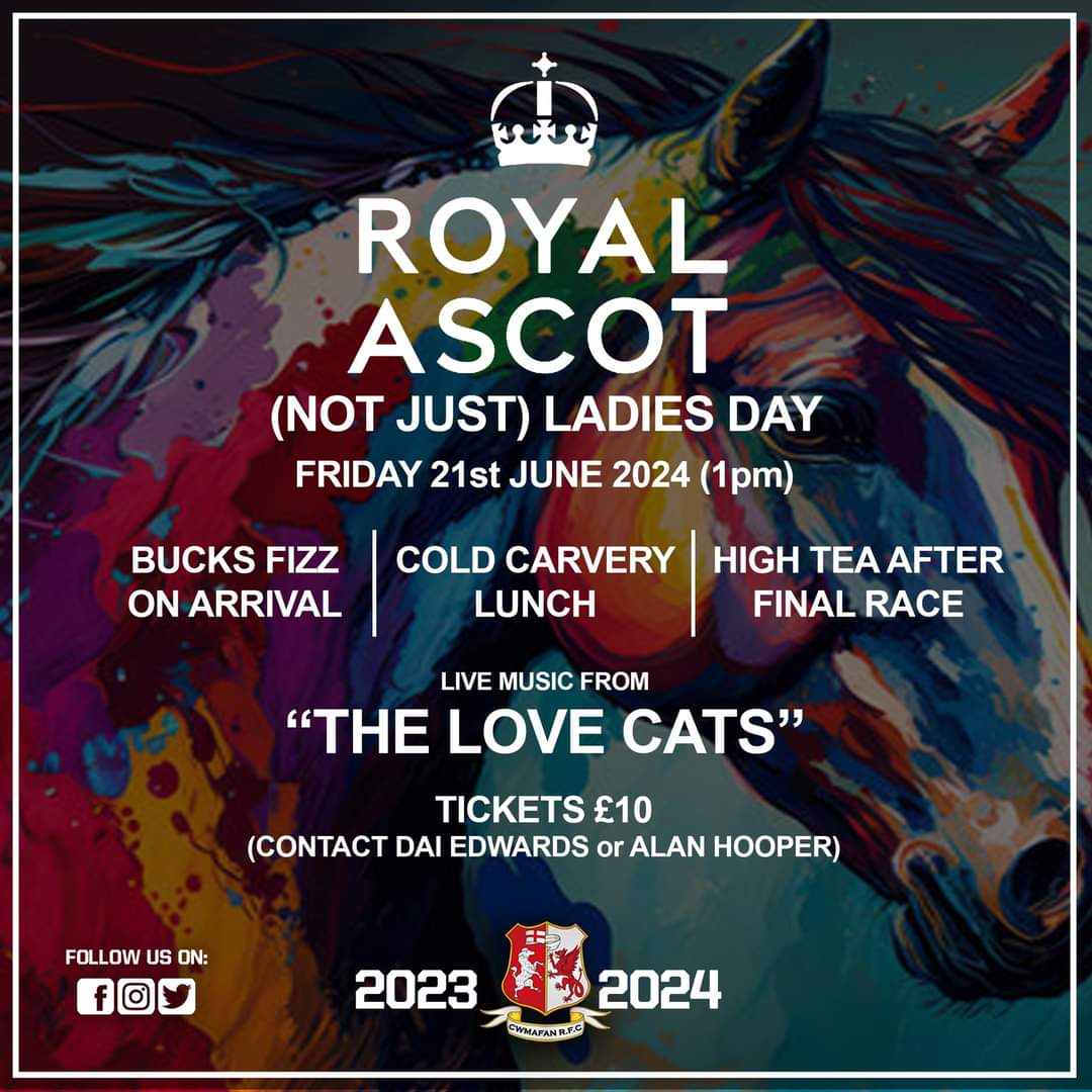 On sale now, tickets for a flagship event in our social calendar, Royal Ascot (Not Just) Ladies Day on 21/06/24. Get your glad rags ready as we show all the days races on the big screen, serve lunch, play games & party the day away!