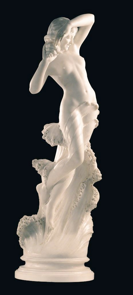 europeanhistory's tweet photo. "Sea nymph" by F. #Vichi (1875-1945) / Italian #marble #fineart https://t.co/SgVc8EBjTx