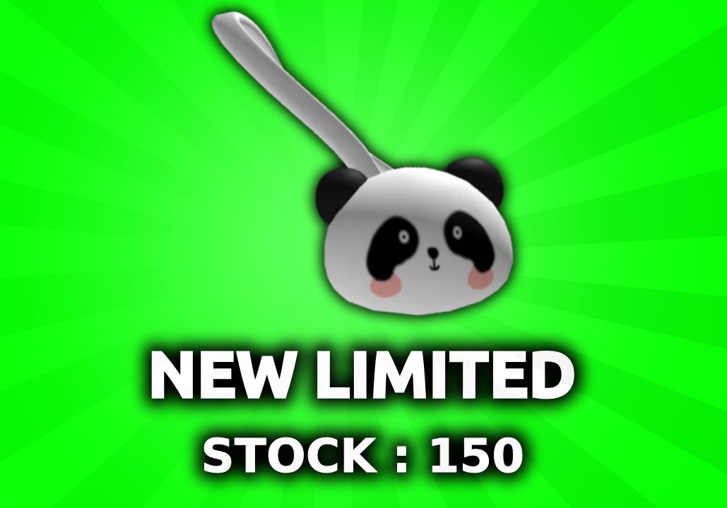 🚨NEW FREE LIMITED🚨
Name : Panda Bag
Stock : 150
Game Link : roblox.com/games/14620329…
Item Link : roblox.com/catalog/166484…
Follow For New Roblox News! 🌟
#RobloxUGC #ROBLOX #RobloxDev #RobloxFreeUGC #RobloxLimitedUGC #FreeUgc