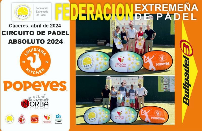 ✅ CLAUSURADA LA 3ª PRUEBA DEL CIRCUITO POPEYES ABSOLUTO EN CÁCERES 2024 🙌Enhorabuena a todos los campeones y finalistas. 📸📝Podéis ver la noticia y las fotografías del evento aquí: bit.ly/3QccS6i