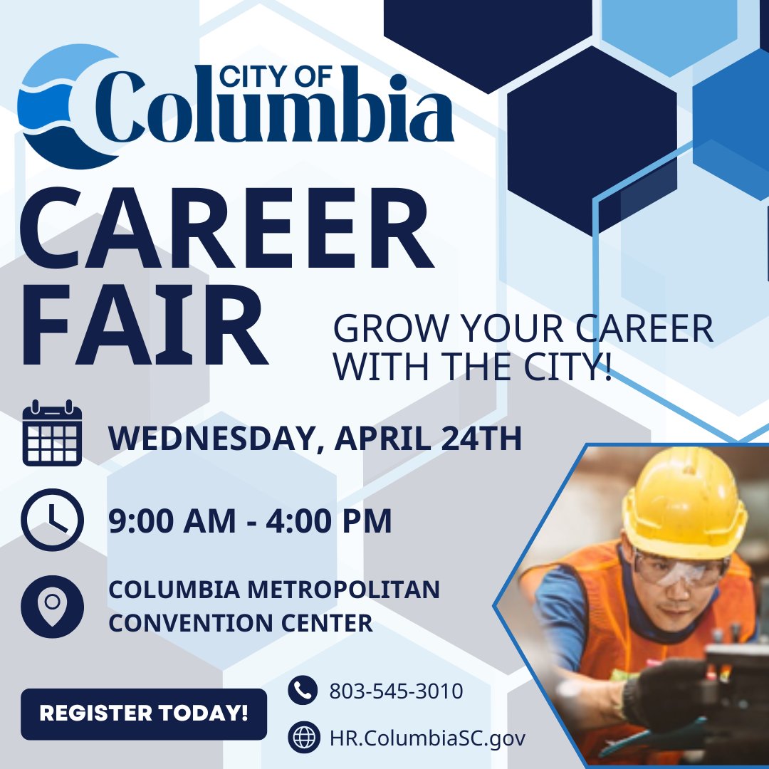 Save the date for the 3rd Annual Career Fair!

Together, we can grow. Together, we can flourish.
Register here: bit.ly/3U5d1cx

#TogetherWeAreColumbia