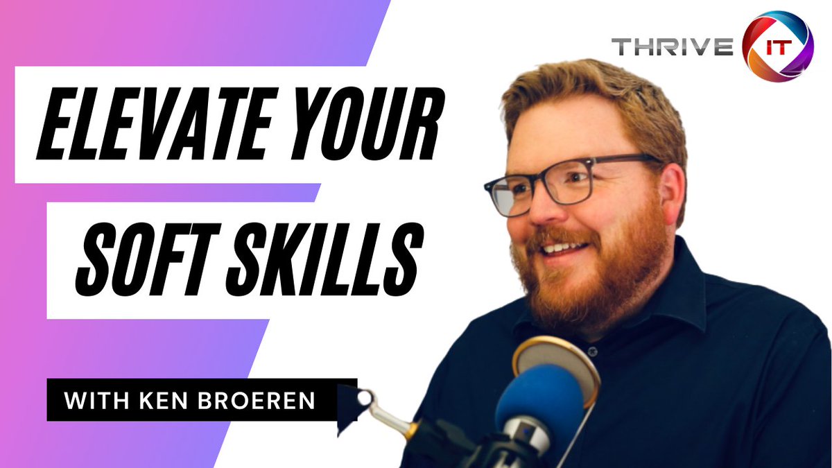 #SoftSkills pay the bills! @KBroeren and I talk about how much of a difference simply making practical adjustments in people skills and time management can completely transform the careers of people in IT! youtube.com/watch?v=C7sSbH…