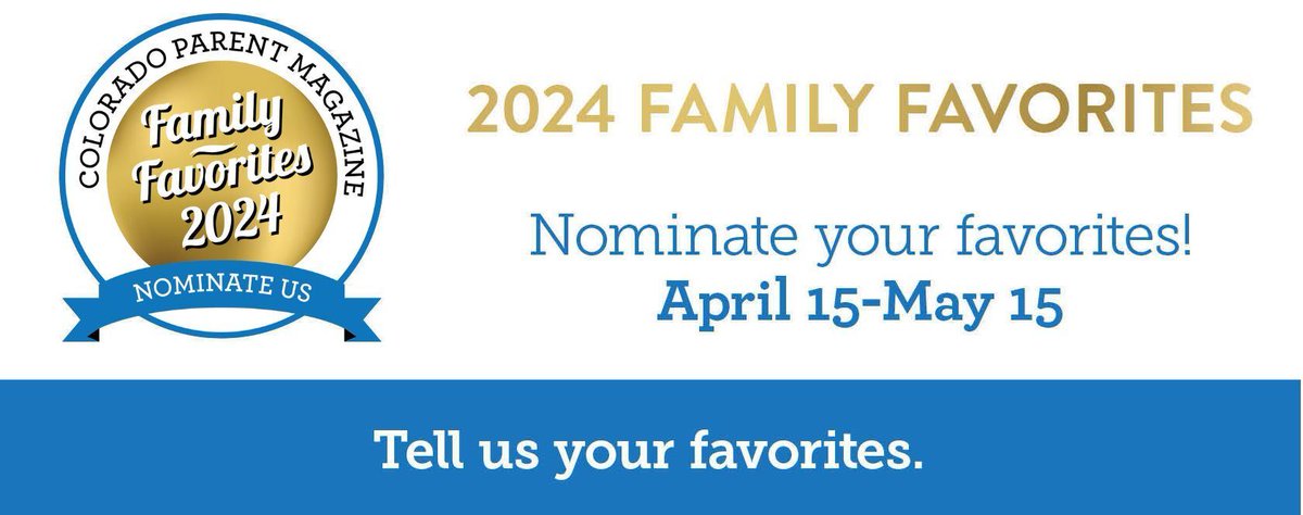 Calling all Douglas County families! Nominations for Colorado Parent's 2024 Family Favorites are LIVE! Thanks to you, several Douglas County schools were named 2023 Family Favorites. Let's make it happen again! Nominate your school or principal today! pulse.ly/3ggzhdenqx