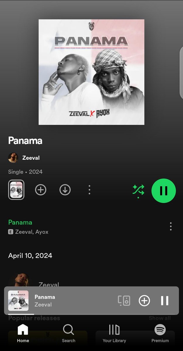 Zeeval ft AYOX - Panama 🔥 This guys didn't hold back mehn, they gave this jam everything. @ZeeVal237 a Cameroonian artist linking up with AYOX from Nigeria on this track 'Panama' Take a Listen: unitedmasters.com/m/panama-2