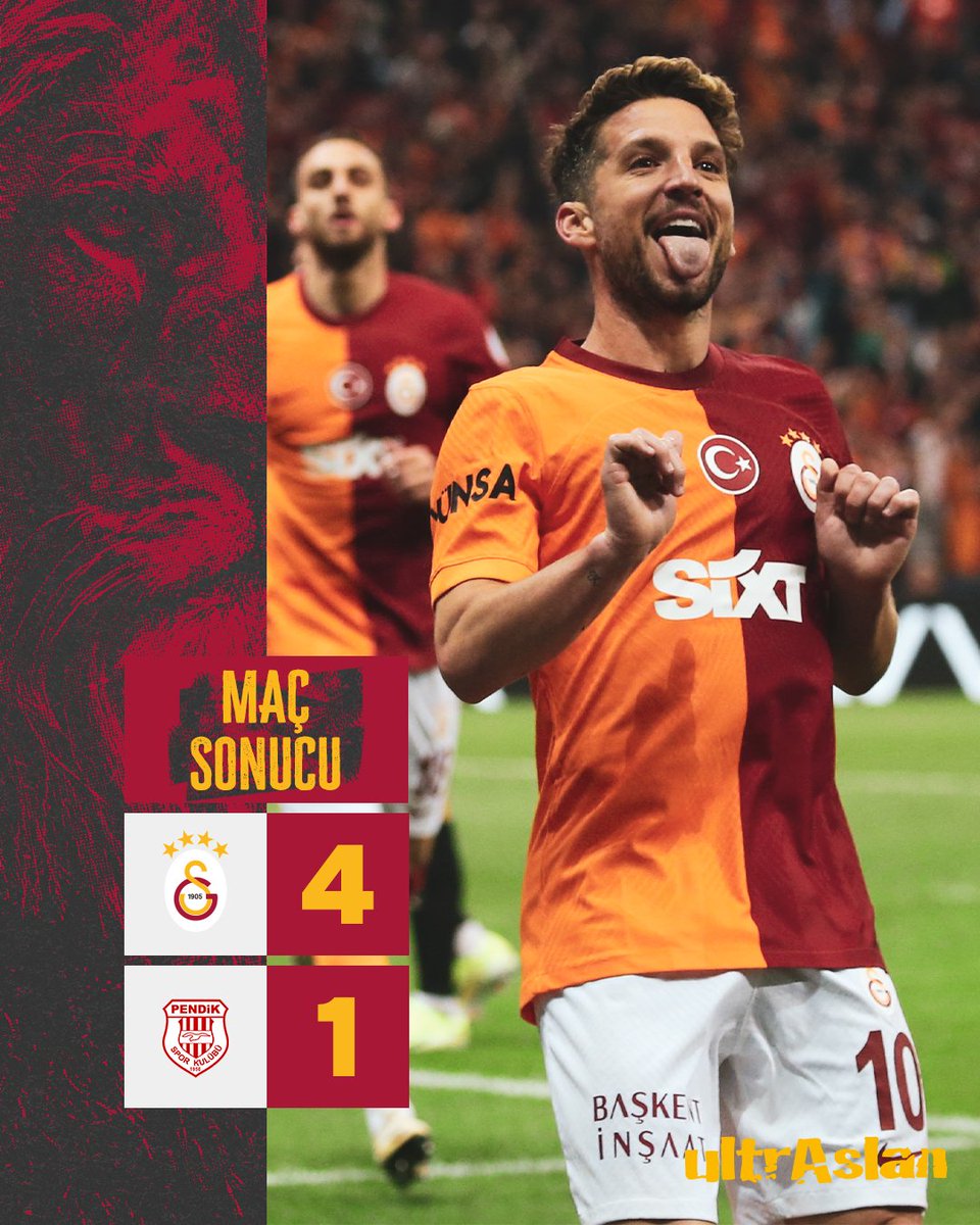 Maç Sonucu | GALATASARAYIMIZ 4 - 1 Pendikspor ⚽️ 35’ Icardi ⚽️ 40’ Abdülkerim ⚽️ 77’ Mertens ⚽️ 90+6' Kerem #ultrAslan