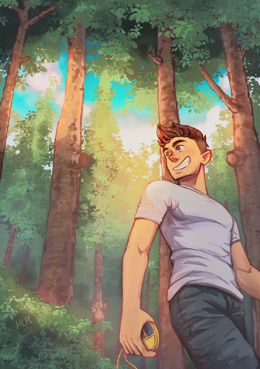 A walk in the woods #Hermitcraftfanart #bdoubleofanart