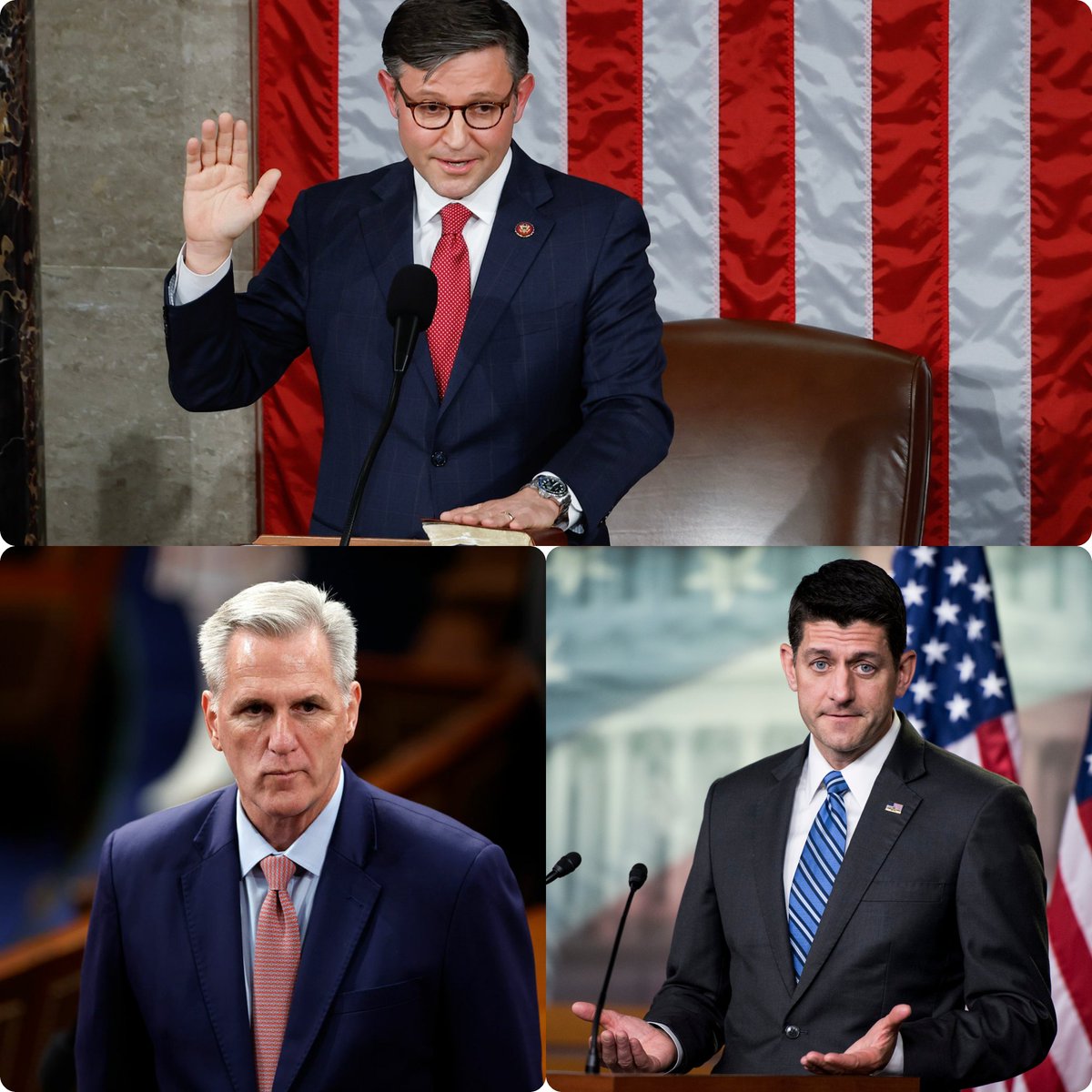 Who is the worst GOP speaker traitor: Mike Johnson, Kevin McCarthy, or Paul Ryan?