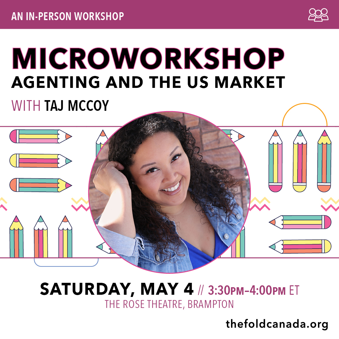 Learn from authors <a href="/WordsandGuitar/">Alicia Elliott - AND THEN SHE FELL out now!</a> and <a href="/tajmccoywrites/">Taj McCoy (she/her) has moved platforms</a> during these IN-PERSON MICROWORKSHOPS on Sat, May 4! ✍️ #FOLD2024

FICTION VS. NON-FICTION
| 12:30 ET

AGENTING AND THE US MARKET
| 3:30 ET

Only available to festival passholders. Purchase a pass at thefoldcanada.org/register.