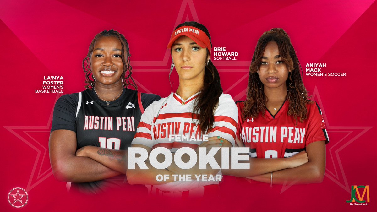 ATTENTION GOVERNORS! Tomorrow night is the 2023-2024 #ESPEAYS! Here are the nominees for Female Rookie of the Year: @GovsWBB @GovsSB @GovsWSOC #LetsGoPeay