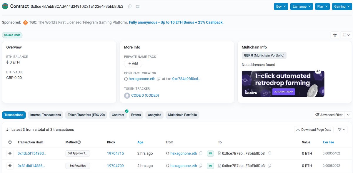 tubezillauk's tweet image. BRO #CODE0 what do you think of the token name?