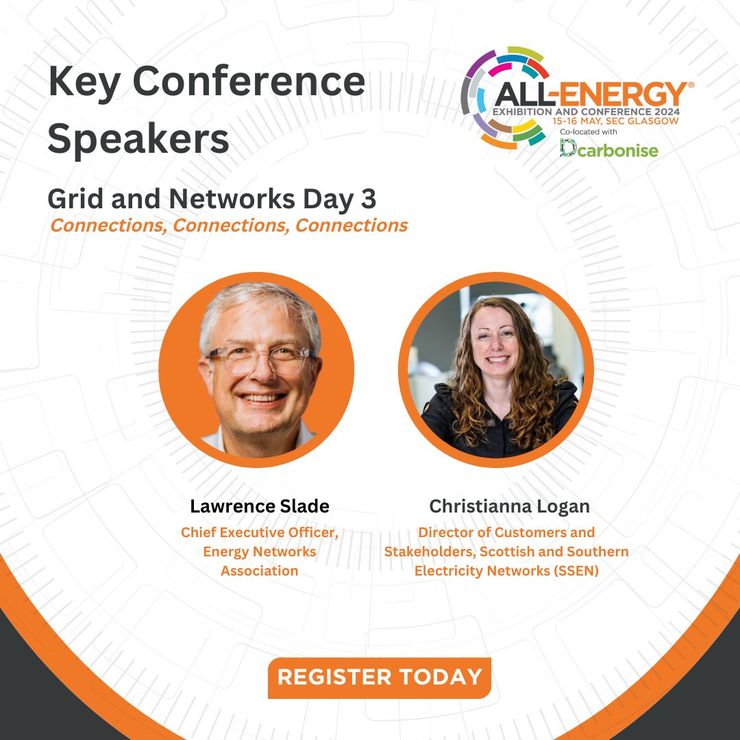 Don’t miss the chance to attend All-Energy 2024: bit.ly/3qnM9JN ⚡ Meet some of our prominent Conference Speakers ⚡ In 2024, join us to discover the latest innovations and strategies propelling the industry forward. #renewableenergy #AllEnergy24 #Dcarbonise24