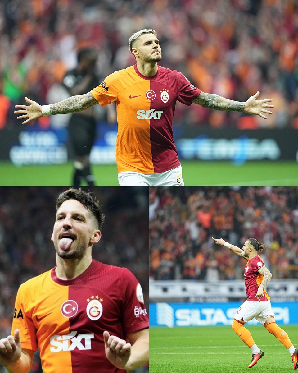 FULL TIME: Galatasaray win 4-1 Icardi, Mertens, Bardakci and Akturglo with the goals.Ziyech and Mertens assists 🅰️ TOP OF THE LEAGUE, 5 GAMES TO GO