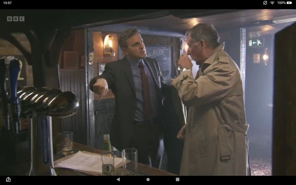 collywobbles58's tweet photo. “Why don’t you stay here and creep out the barmaid…use your unplucked flower line” #ttoi #benwillbond #jamessmith https://t.co/G2KrA6k01j