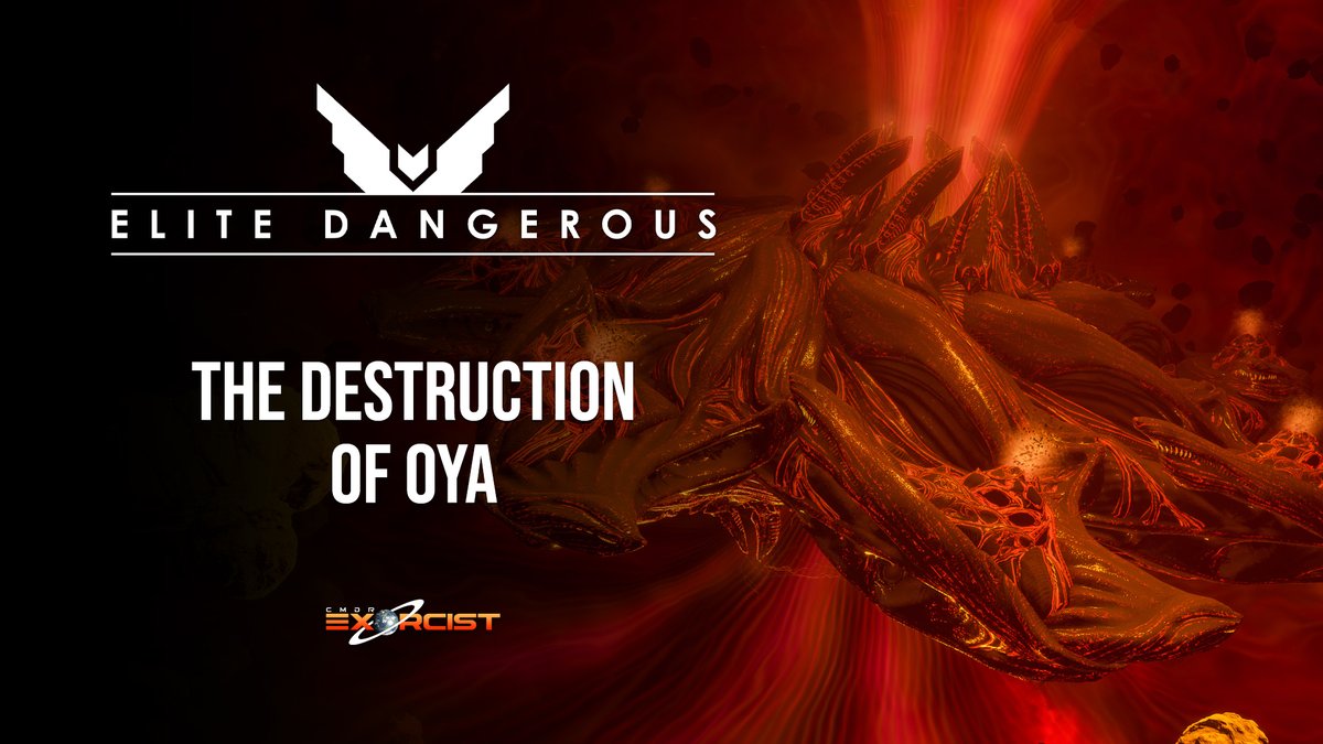 cmdrexorcist's tweet photo. This one was slightly harder to kill and there were some very unfortunate technical problems leading up to its destruction. Fortunately, I managed to get the whole thing on VHS before it went up! ;) https://t.co/VSsm23JHwW #EliteDangerous #SPVFA #EliteTogether #Oya https://t.co/wZ49JwAD8O