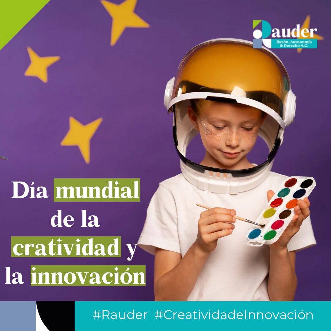 ¡Hoy es el Día Internacional de la Creatividad y la Innovación! 

Es momento de celebrar la capacidad humana de pensar de manera original y generar soluciones. 

¡Inspírate, crea y haz que el mundo sea un lugar mejor con tus ideas innovadoras!

#Rauder #CreatividadeInovación