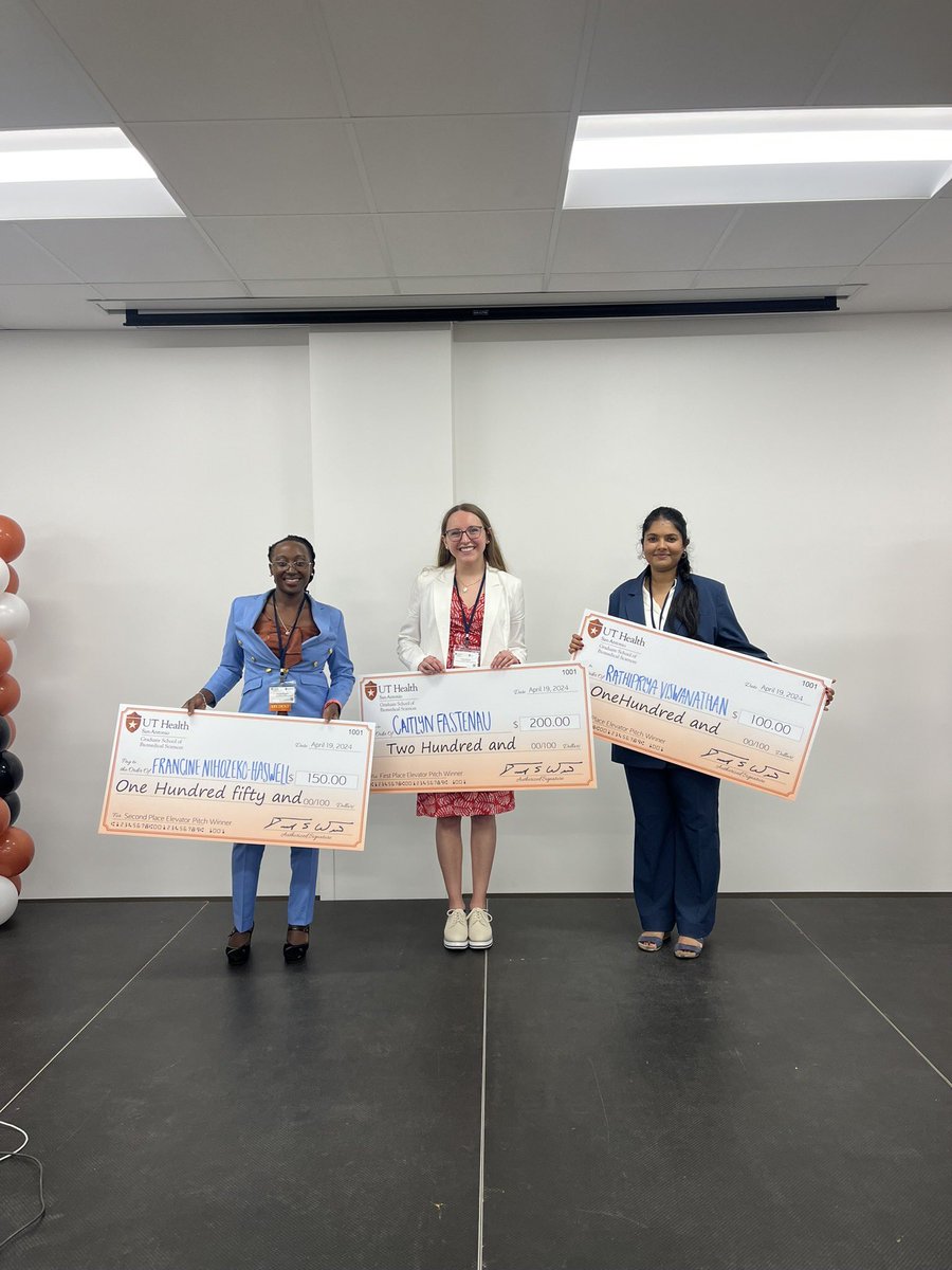 My my first elevator pitch competition was FANTASTIC! Science communication is my passion and I am even more dedicated to fostering this technique! Great time at @UTHealthSA_GSBS #Biomedcareerfest