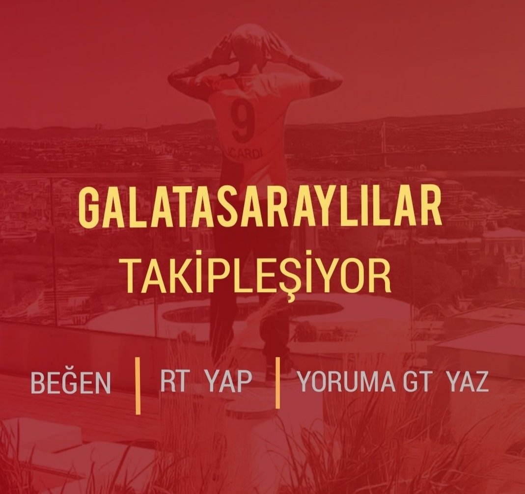 🚨 Galatasaray'lı hesaplar birbirini takip etsin çok fazla kapanan hesap var 🔥🦁 Takip edeni takip ediyoruz 💛♥️ 🦁 @_melekozdmr 🦁 @AslaniceDilruba Biz biriz, hep birlikte daha güçlüyüz ✊