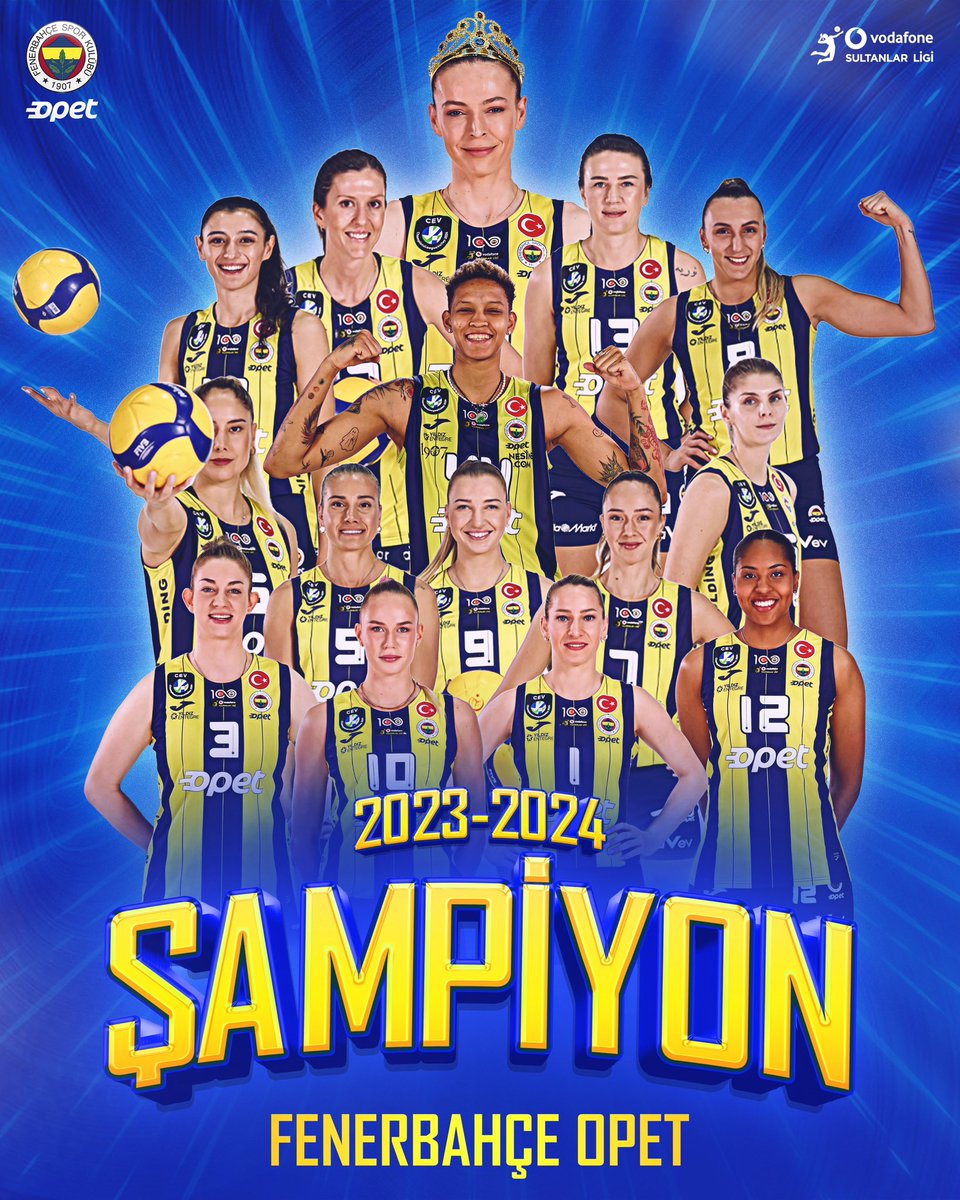 ''Sarı Melekler''  
Fenerbahçe [Bayan] Voleybol Takımı:
*.TR Ligi [Sultanlar Ligi] = x7 Şampiyonluk
*.TR Kupası [Kupa Volley] = x4 Şampiyonluk
*.Süper Kupa = x4 Şampiyonluk
*.Türkiye Şampiyonluğu = x8 Şampiyonluk

x23 ''Yerel'' Şampiyonluk