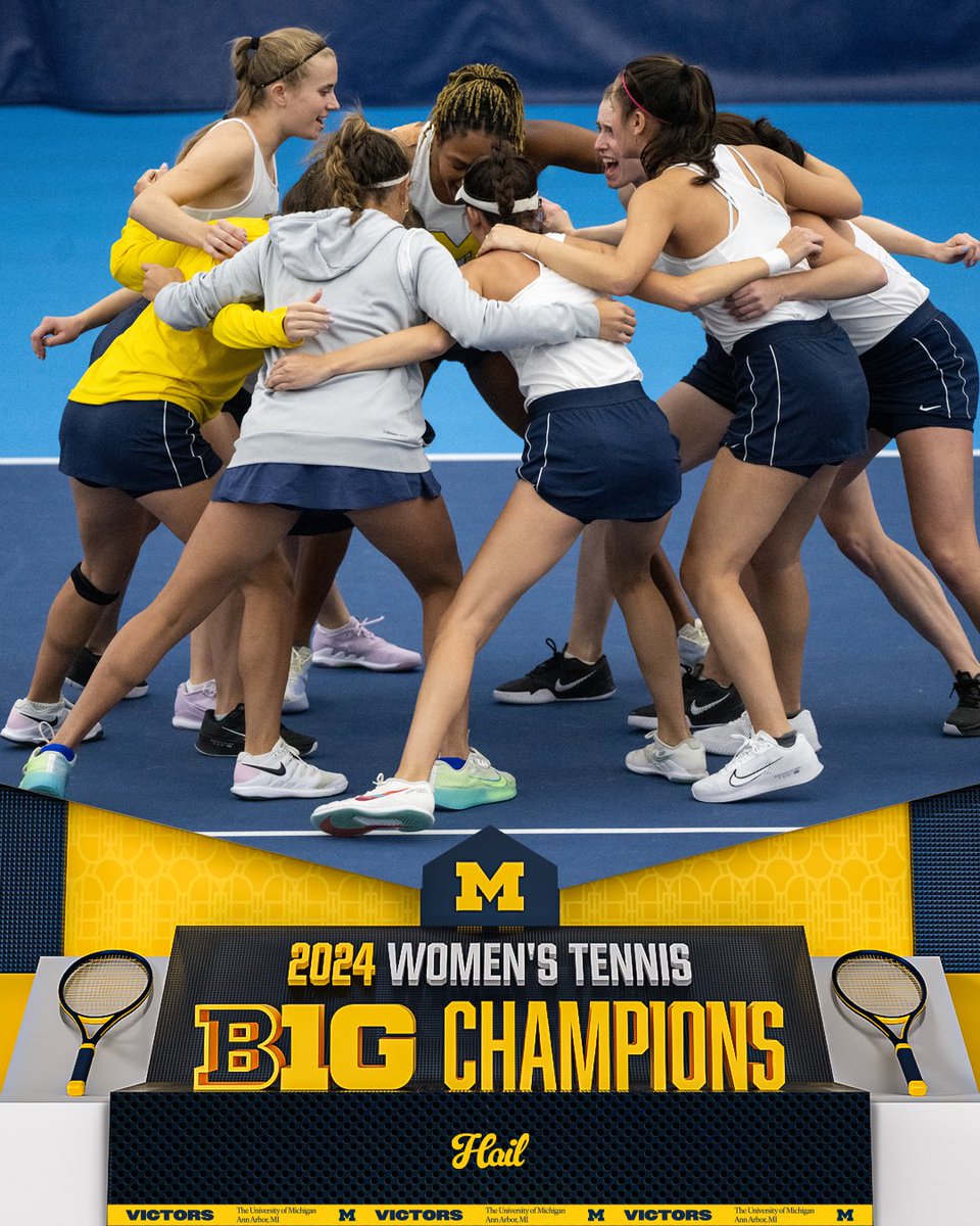 For the second straight season and 12th time in program history, the Wolverines are Big Ten Champions! 🏆 #GoBlue