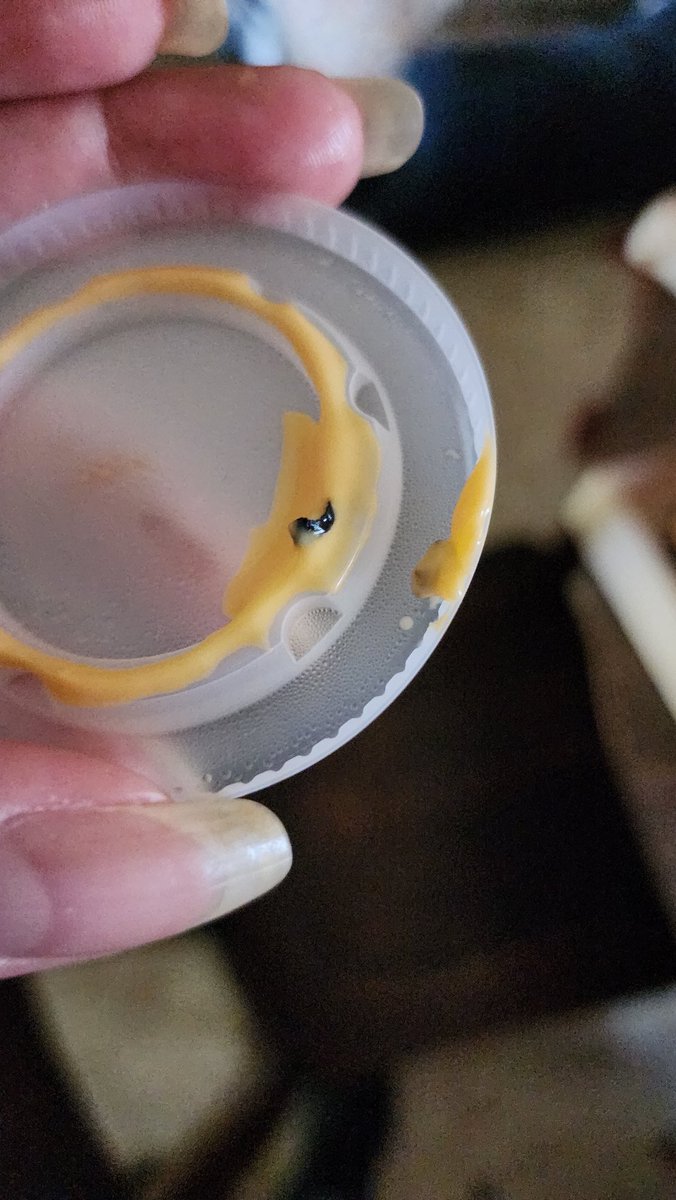 promisedsin's tweet image. I love @tacobell, but wtf is in my nacho cheese sauce. I'm not eating this 🤢