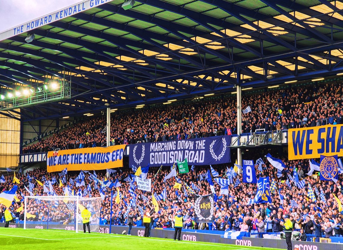 The most important &amp; biggest thing today was the team getting 3 points. 

How everything else went was a bonus. 

We can’t thank the volunteers enough who helped us out today and over the last few days. Making Goodison look a boss as it did today isn’t possible without you all.