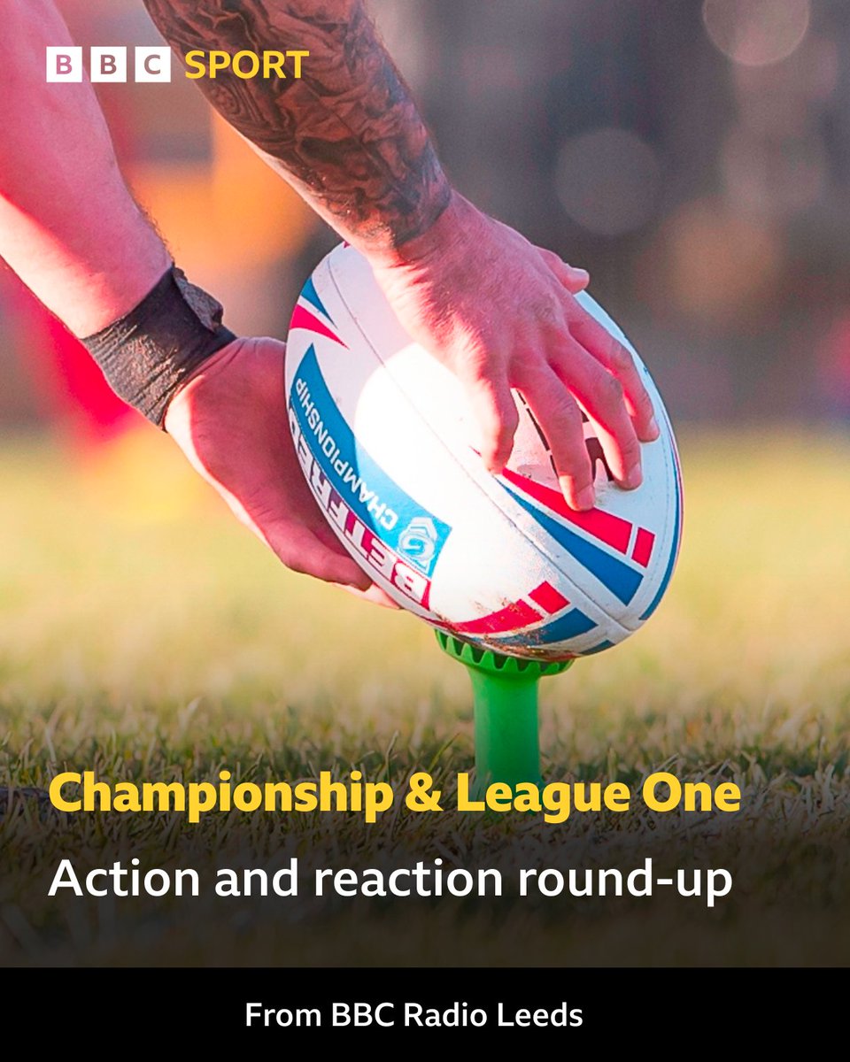 🏉 Championship and League One round-up from @BBCLeeds 🎙 @WTrinityRL's Daryl Powell 🎙 @BatleyRLFC's Mark Moxon 🎙 @FevRoversRLFC's James Ford & @ConnorWynne15 🎙 @HalifaxPanthers' Liam Finn & @Tominman02 🎙 @Cougarmania's Matt Foster 🎧 t.ly/TcMCP