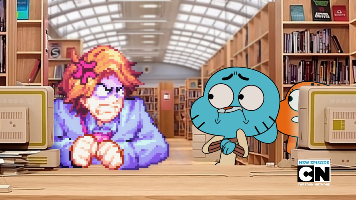 'YOU DON'T KNOW HOW TO GET ME BACK INTO MY GAME?!'
#fridaynightfunkin #theamazingworldofgumball