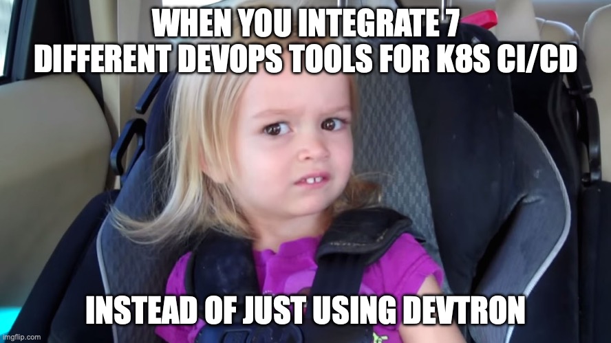 Why struggle with tool overload when you can ace it all with Devtron?🚀 Say NO to complexity & YES to streamlined K8s management!💼 Devtron's platform: ✅Simplifies your CI/CD workflows ✅Boosts productivity with centralized control ✅Eliminates tool integration headache