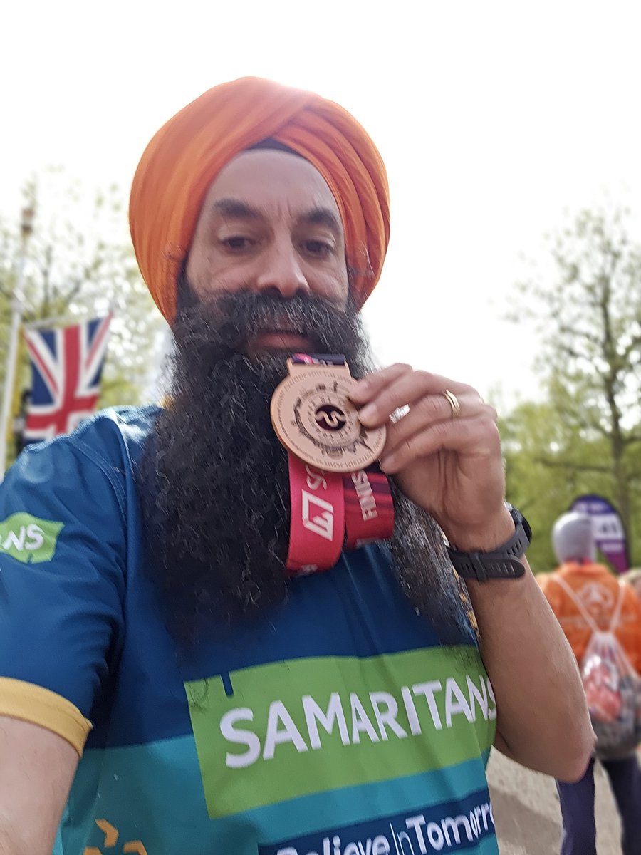 Another <a href="/LondonMarathon/">TCS London Marathon</a> ticked off. My 9th one and so proud to have ran it for <a href="/samaritans/">Samaritans</a> .

Was so good to see so many runners in Sam's tops and even though it didn't quite go to plan, proud to have finished.

Believe in Tomorrow

2024tcslondonmarathon.enthuse.com/pf/usinghbolt
